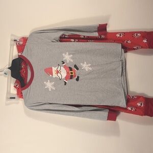 New Kids Size 12 Christmas Pajamas Set New Xmas Holiday Flannel
